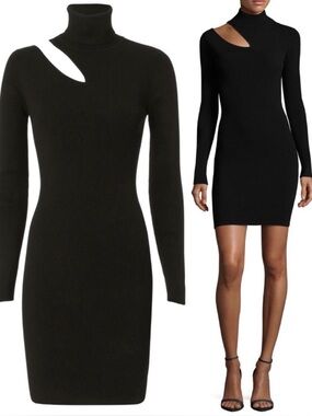 A.L.C. Turtleneck Shoulder Cut-out Knit Dress